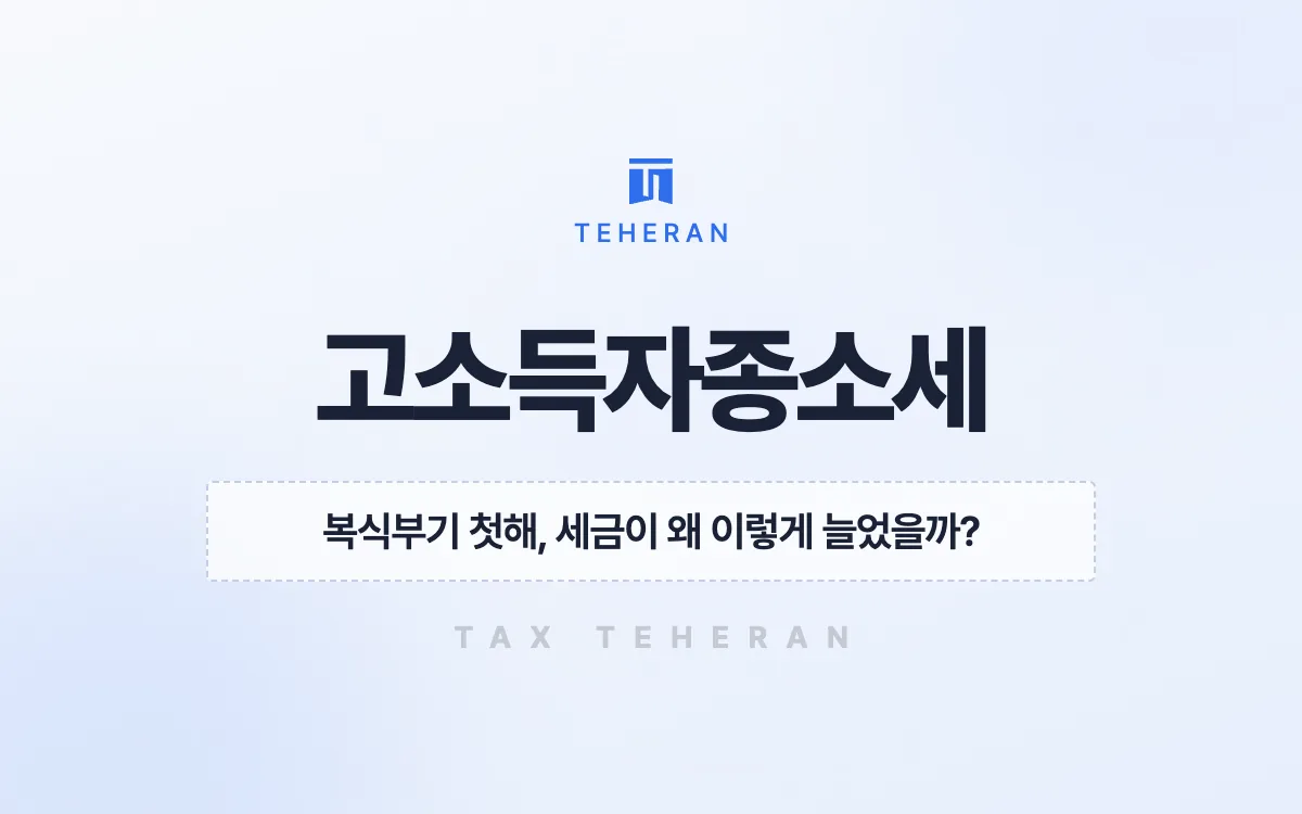 고소득자종합소득세, 복식부기 전환 첫해에 장부를 세워 1,400만 원을 줄인 사례